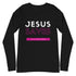 Jesus Saves Long Sleeve T-Shirt (Pink)