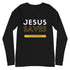 Jesus Saves Long Sleeve T-Shirt (Gold)