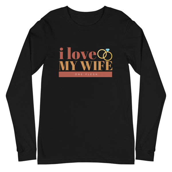 I Love My Wife Long Sleeve T-Shirt (Rust)