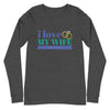 I Love My Wife Long Sleeve T-Shirt (Blue)