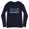 I Love My Wife Long Sleeve T-Shirt (Blue)