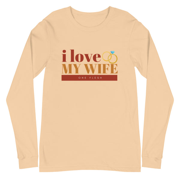 I Love My Wife Long Sleeve T-Shirt (Rust)