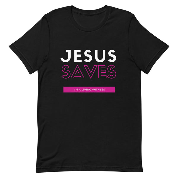 Jesus Saves T-Shirt (Pink)