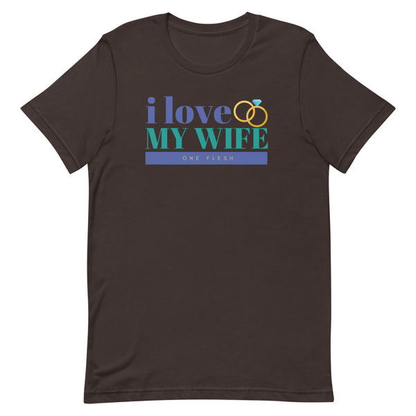 I Love My Wife T-Shirt (Blue)