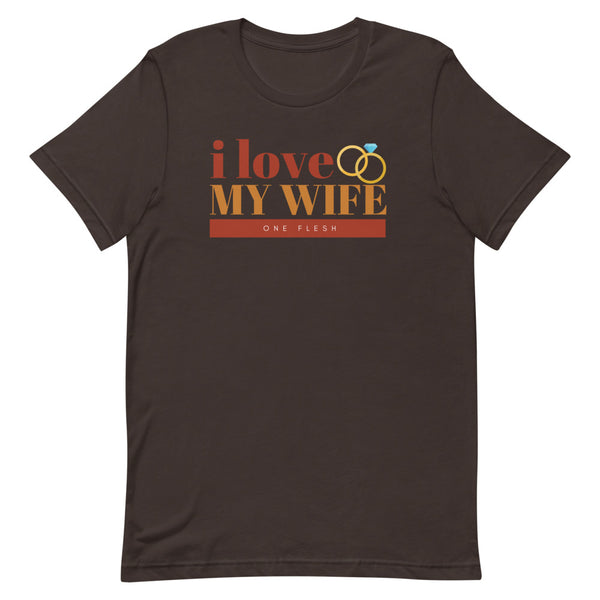 I Love My Wife T-Shirt (Rust)