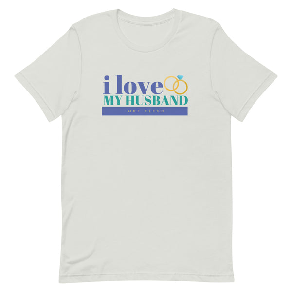 I Love My Husband T-Shirt (Blue)