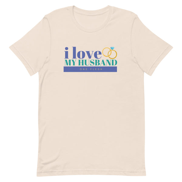 I Love My Husband T-Shirt (Blue)