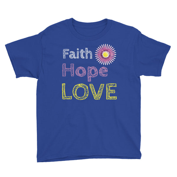 Girls Faith Hope Love T-Shirt